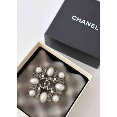 샤* 엔틱 진주 브로치