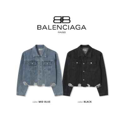 발**** 크롭 데님 자켓