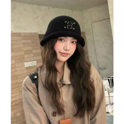 셀** 트리옹프 패치 니트 버킷햇 수입