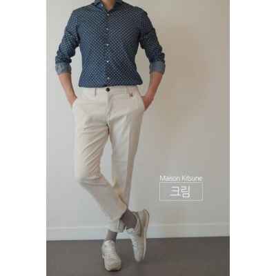 메* 마르지엘라 기모 면스판 치노 팬츠