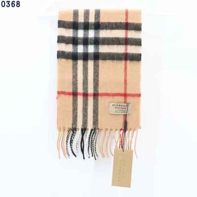 버** 체크 캐시미어 스카프 베이지 키즈용