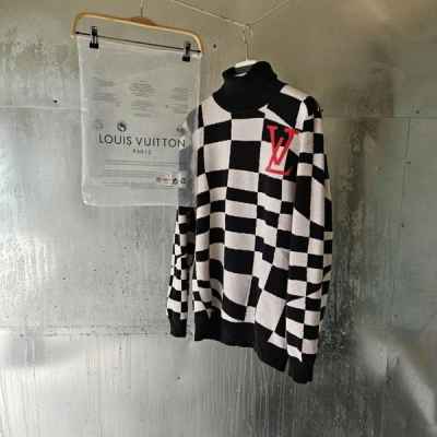 루* 자가드 울 풀 오버 니트