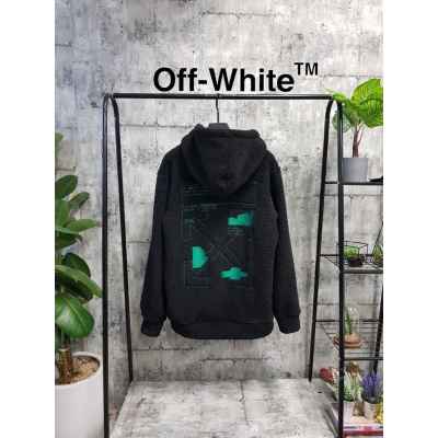 오* 그린로고 덤블 후리스 자켓