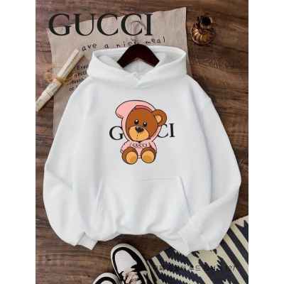 구* 곰돌이 후드 기모티셔츠 127