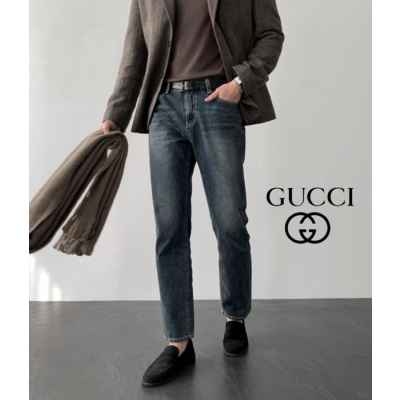 구* 다크블루 테이퍼드 진