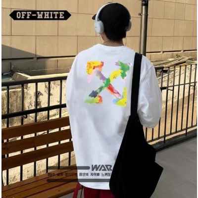 오* 페인트 물감 디자인 밍크양기모 티셔츠