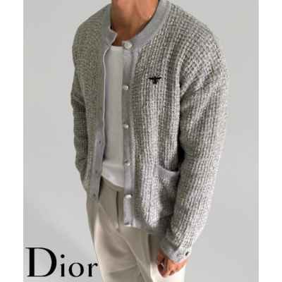 디* 트위드 라운드 가디건