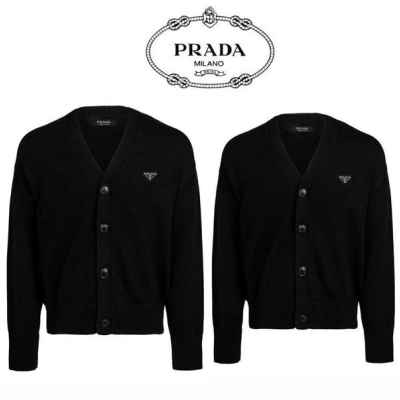 프** 트라이앵글 플레이트 커플가디건