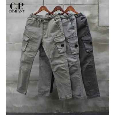 C* 컴퍼니 워싱 카고 절개 팬츠