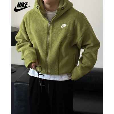 나** 자수 덤블후리스 후드 집업