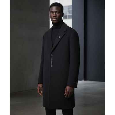 생** 포멀 모던 블랙 코트