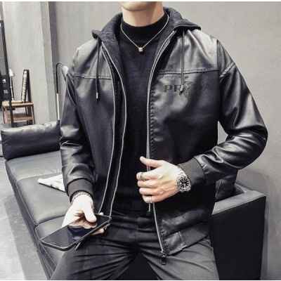 프** 타이거 페이커 후드 레더 집업