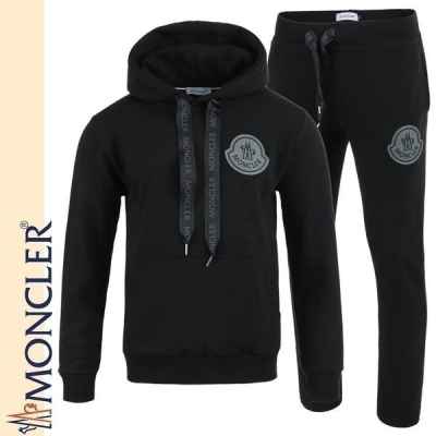 스트링 로고 후드 셋업