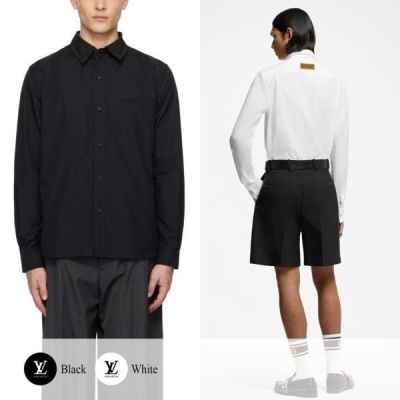 루* 모노그램 로고 자수 셔츠