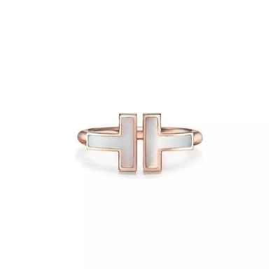 티** 반지 마더오브펄 화이트