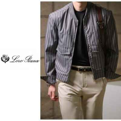 로* 피아나 스트라이프 블루종