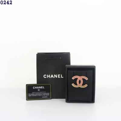 샤* 핑크골드 큐빅 브로치