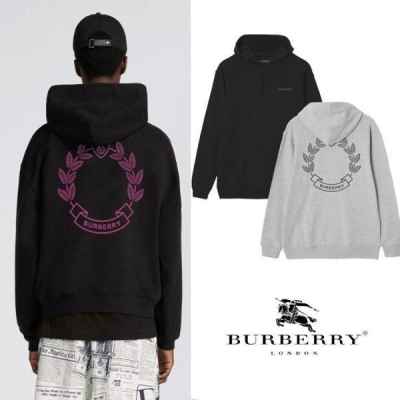 버** 월계관 로고 후드티