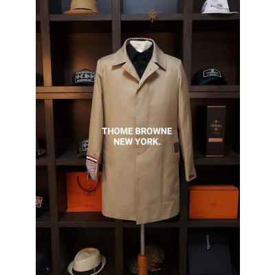 톰* 클래식 라인 뉴욕 삼선웨일 트렌치코트