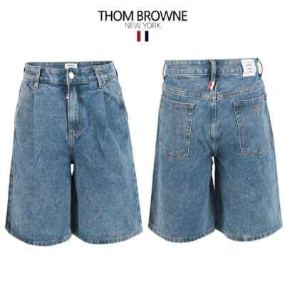 톰* 중청 핀턱 벌룬 6부 버뮤다 팬츠