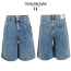 톰* 중청 핀턱 벌룬 6부 버뮤다 팬츠