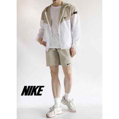 나** 배색 바람막이반바지세트