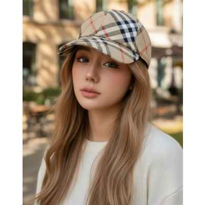 버** 빈티지 체크 EKD 트윌 코튼 볼캡 수입