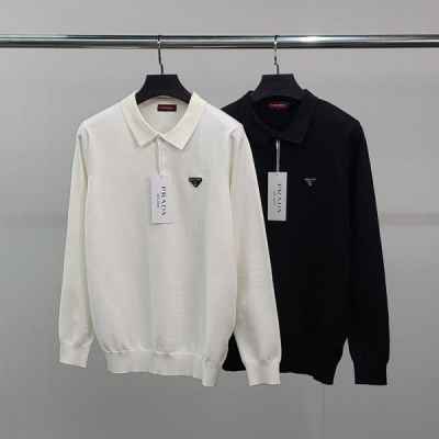 프** 프리미엄 와펜 카라 니트