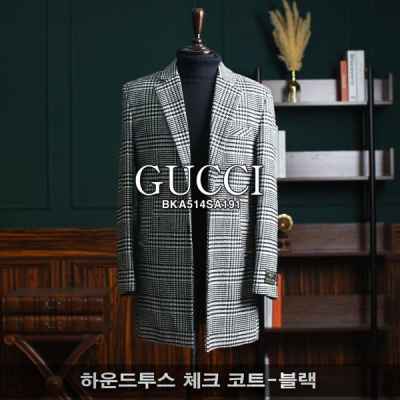구* 하운드투스 체크 코트