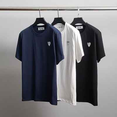 꼼* 화이트와펜 라운드 반팔티