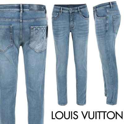 루* 그래픽 로고 나염 슬림 일자진