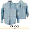 구* 워시드 데님 오버핏 셔츠 자켓