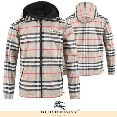 버** 체크 바람막이