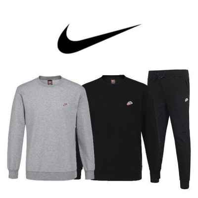 나** 로고 패치 트레이닝 맨투맨 조거 팬츠 세트