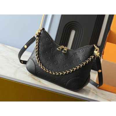 루* 불로뉴 내추럴 호보 크로스백 ( 앙프렝뜨 블랙 )