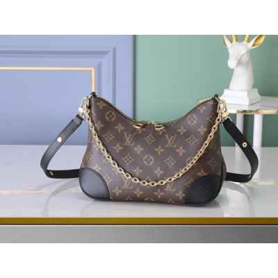 루* 불로뉴 내추럴 호보 크로스백 ( 블랙 )