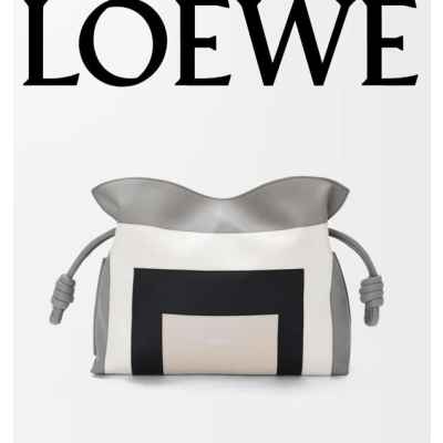 로** 고급 여성 나파 카프스킨 미디엄 플라멘코 클러치백 그레이라이트고스트 A411FC