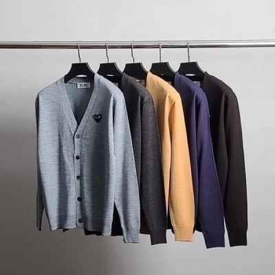 꼼* 블랙와펜 브이넥 가디건