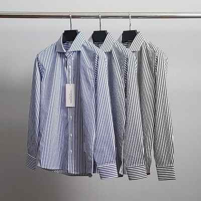 톰* 히든삼선 스트라이프 셔츠