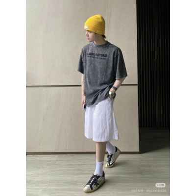 루* 워싱 자수로고 티셔츠