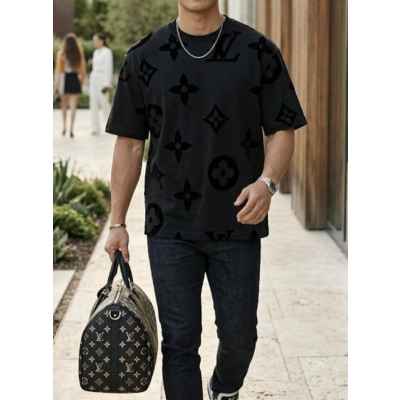 루* 빅모노그램 전판로고 티셔츠