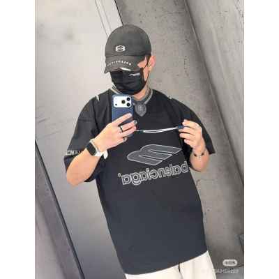 발**** 3B 풋볼 브이넥 티셔츠