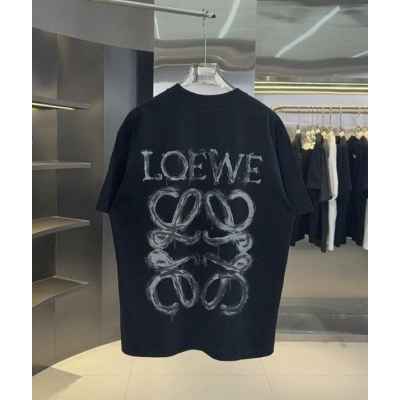 로** 페인트 자수 애너그램 티셔츠