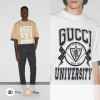 구* 유니버시티 프린트 티셔츠