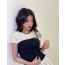 미*** x 쁘띠 바토 25 스트래치 슬림 반팔티셔츠  수입