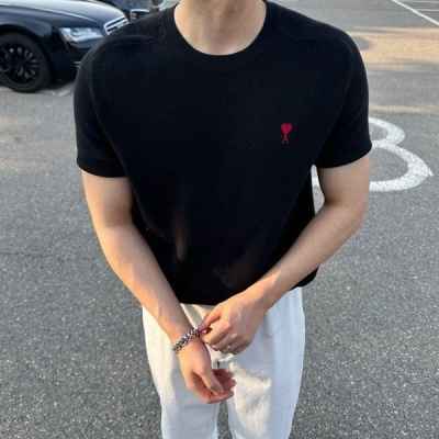 아* 하트로고 라운드 나그랑 반팔니트