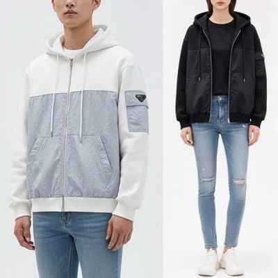 프** 배색포인트 후드집업
