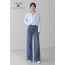 셀** 밴딩 린넨 일자와이드 데님(2630)