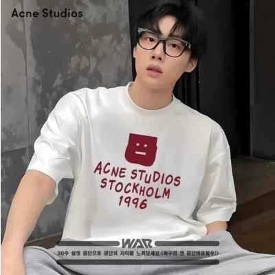 아** 스마일 １９９６ 로고 반팔티셔츠