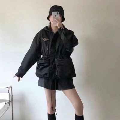 프** 수입 여성 빅플레이트 윈드자켓